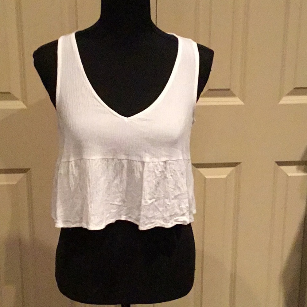 White Crop Top